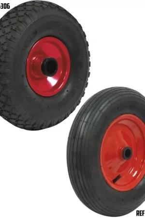 Nouvel Arrivage Roue gonflable - Jante acier - Alésage 25mm - 150kg